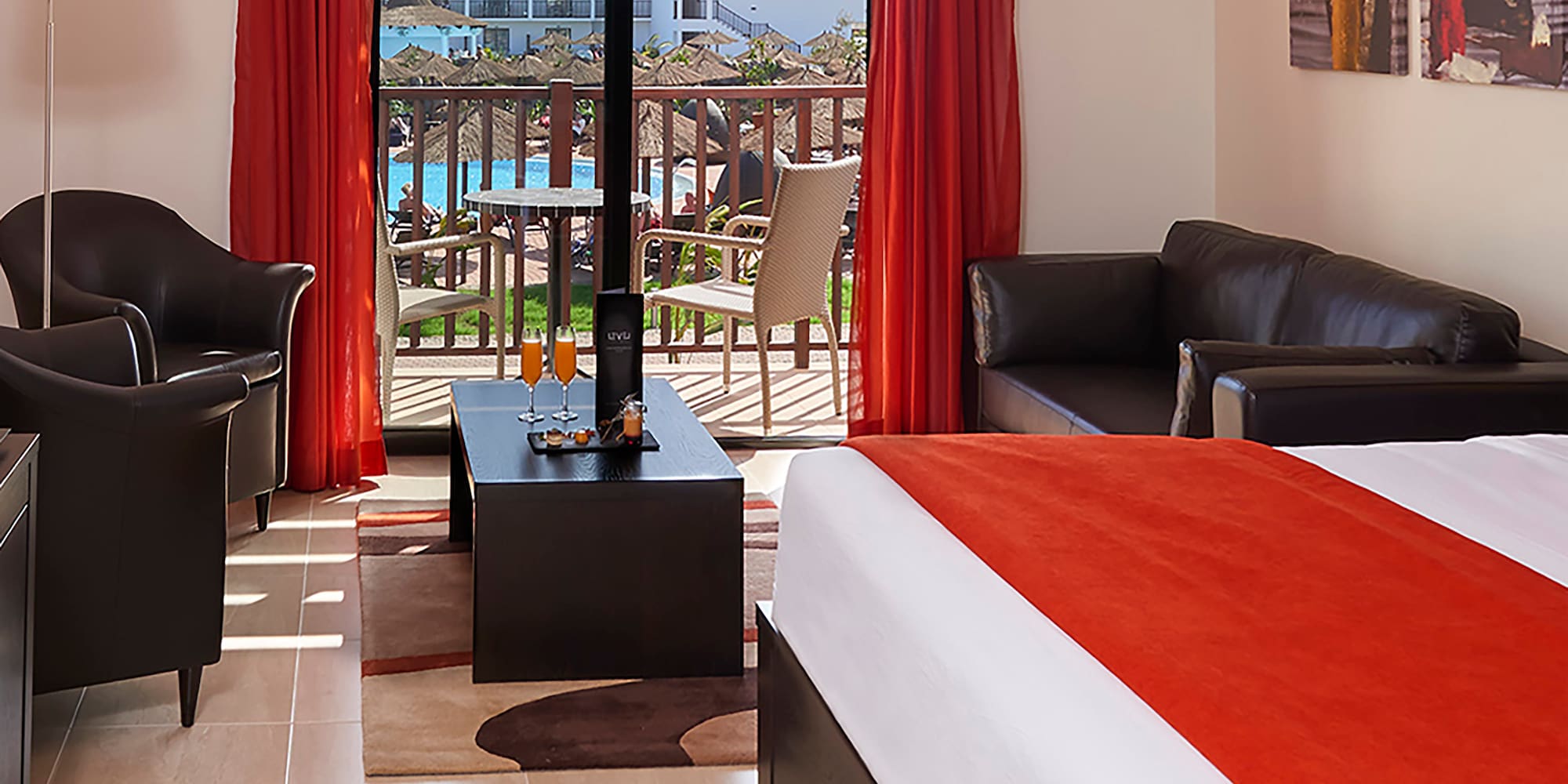 a room with a bed and a couch