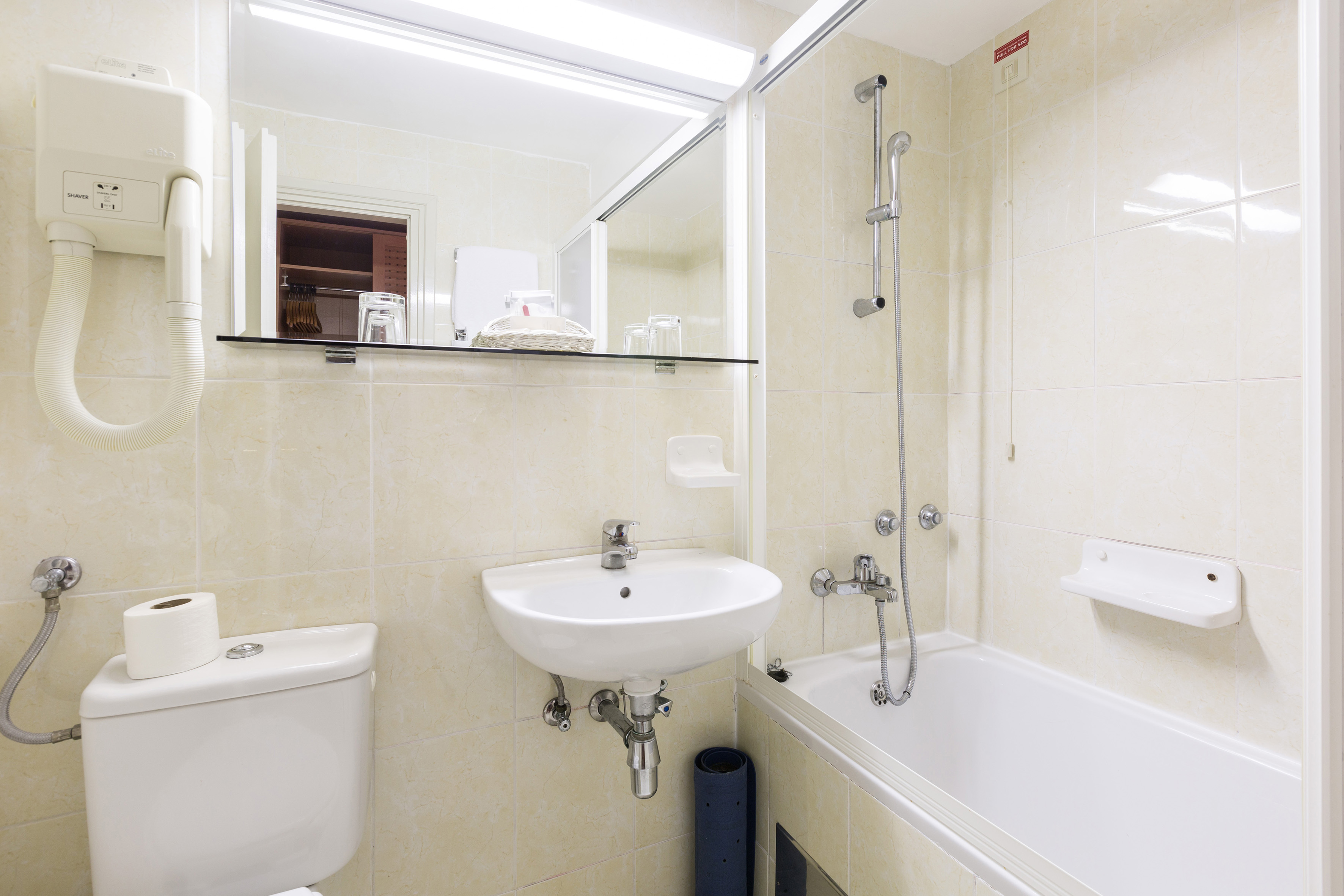 a bathroom with a sink and bathtub