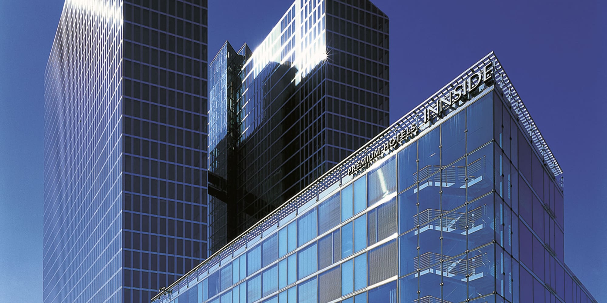 a low angle view of a skyscraper