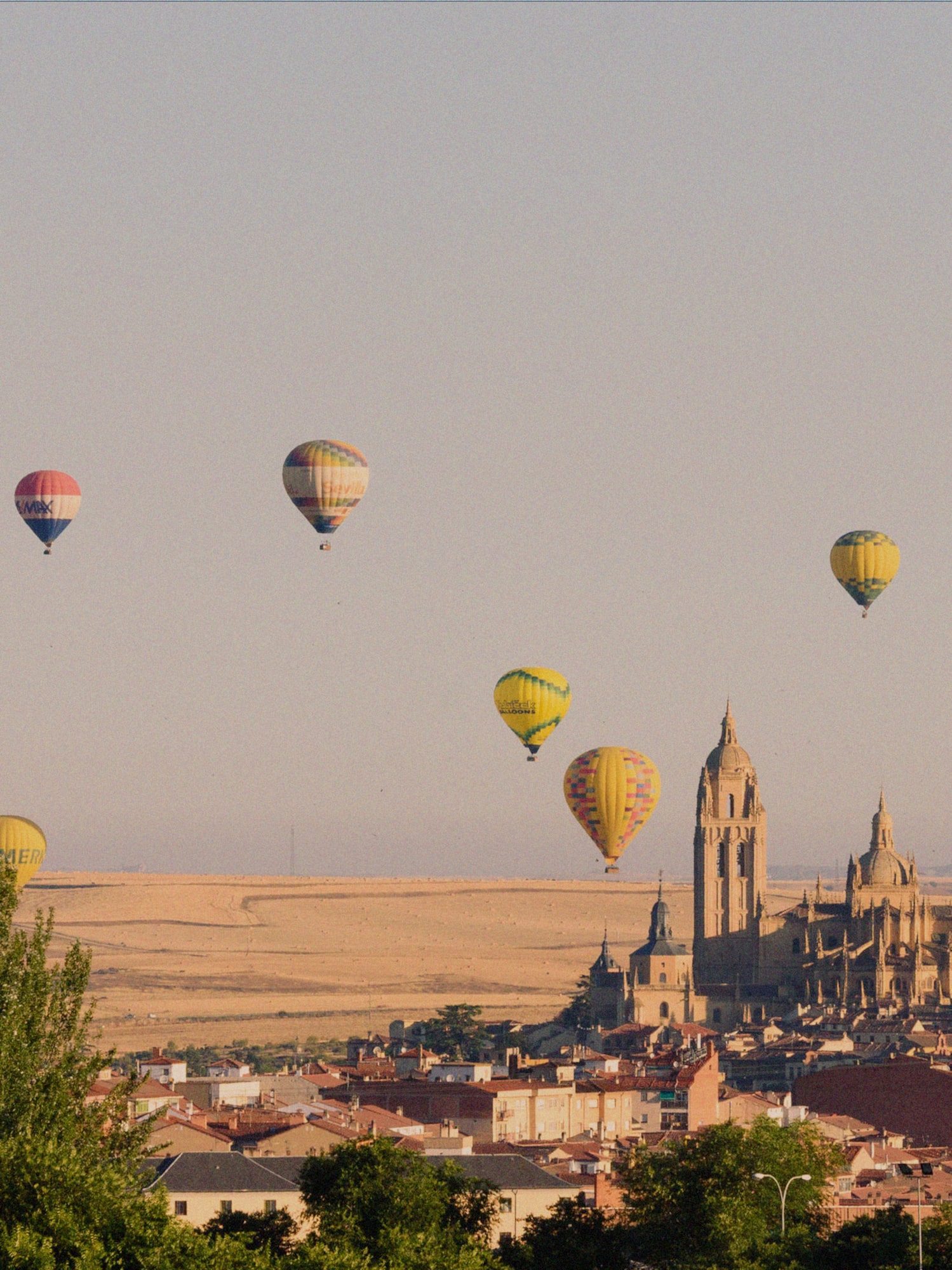 hot air balloons in the sky