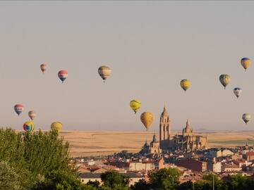 hot air balloons in the sky