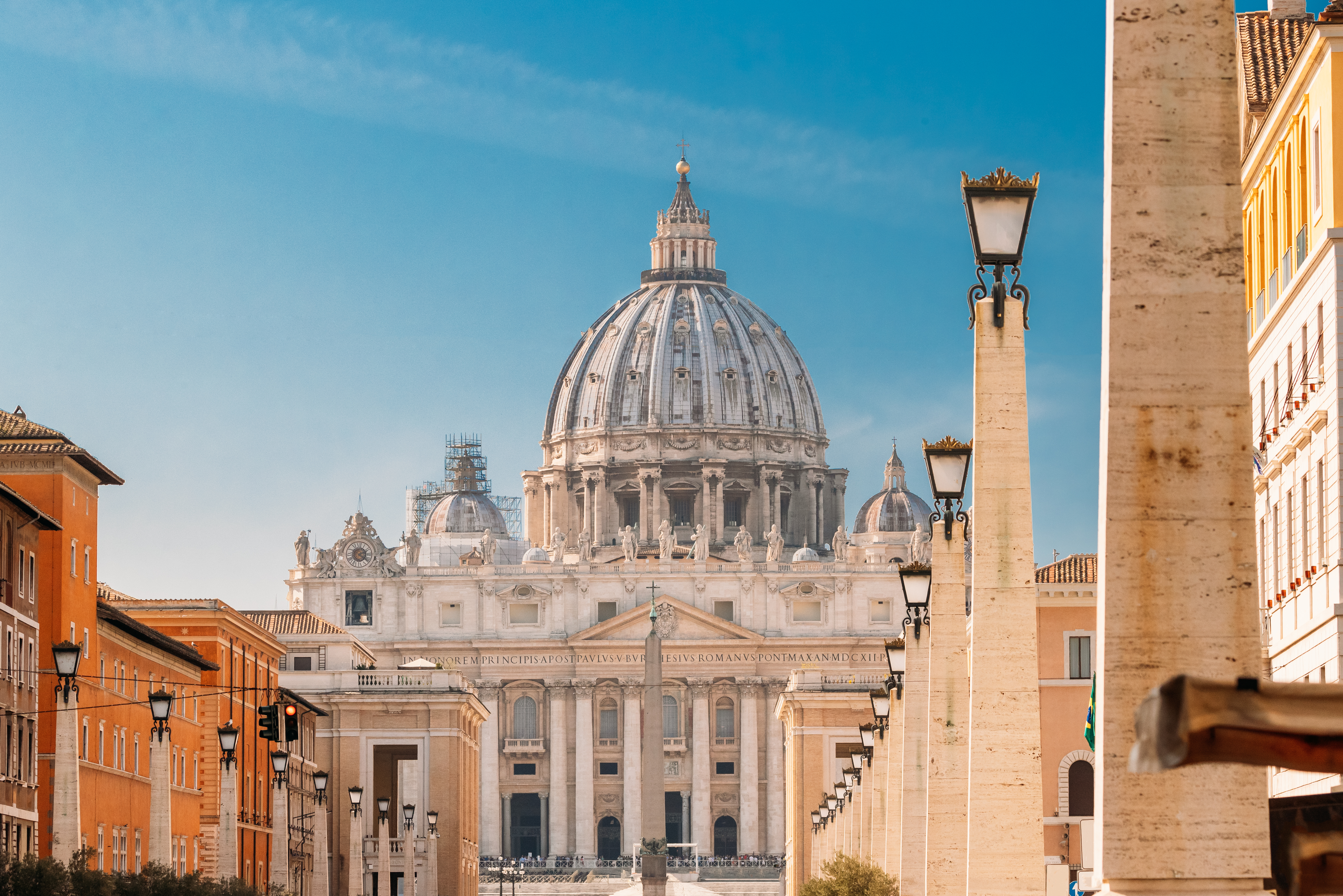 a large building with a dome on top