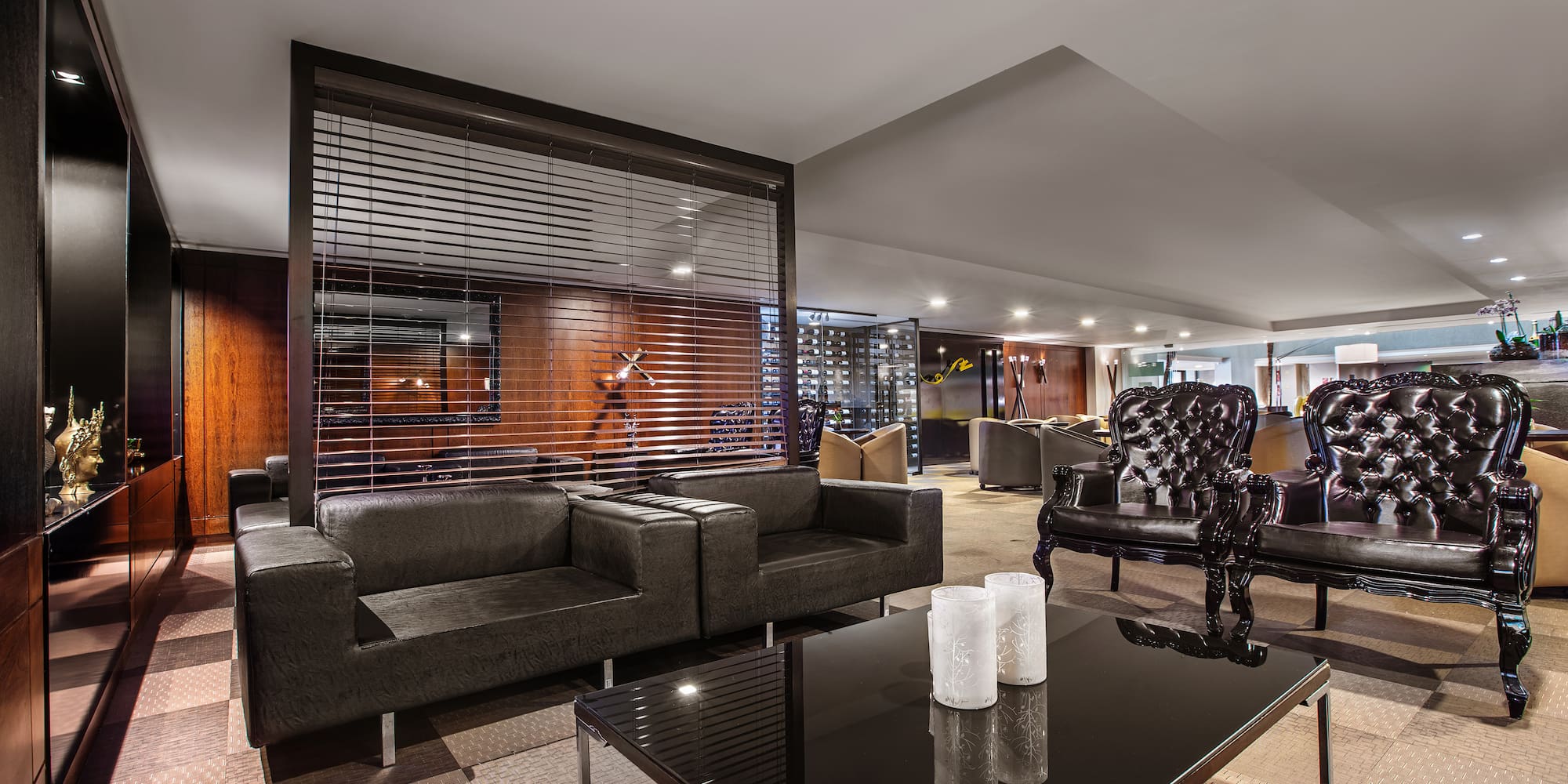 a room with couches and a coffee table