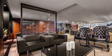 a room with couches and a coffee table