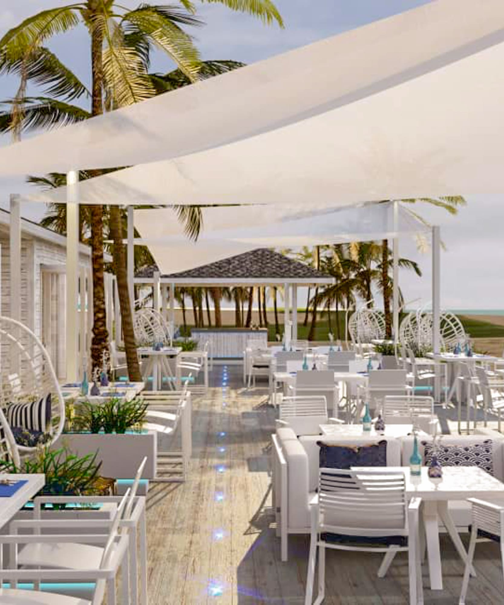 a restaurant with tables and chairs