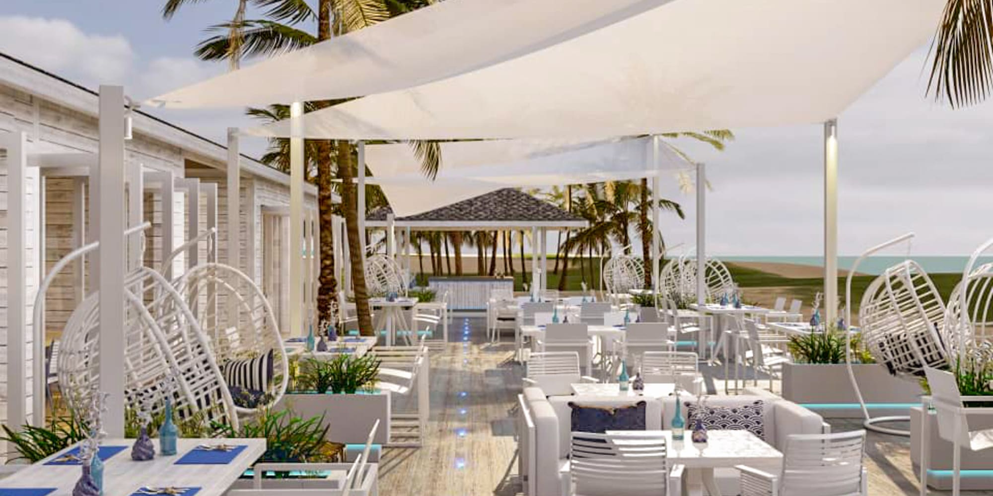 a restaurant with tables and chairs