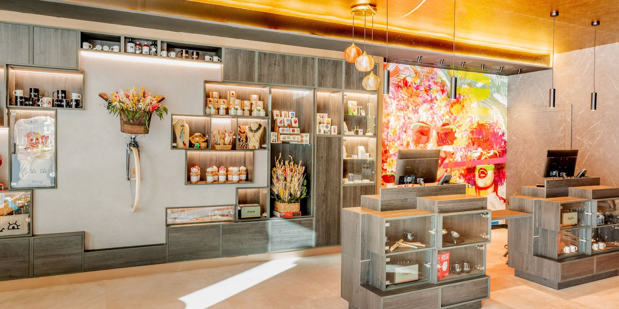 a store with shelves and shelves