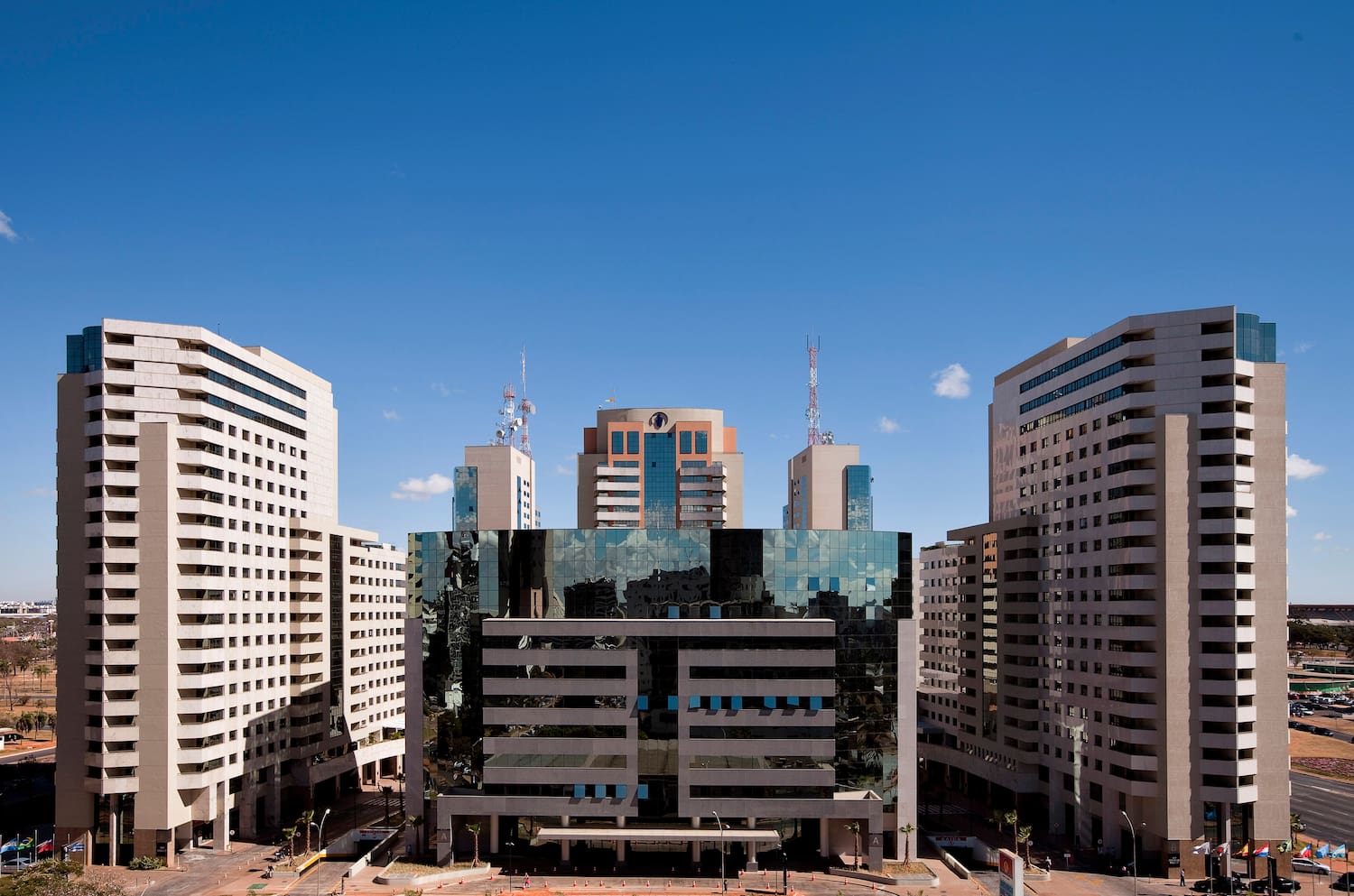 a group of buildings in a city