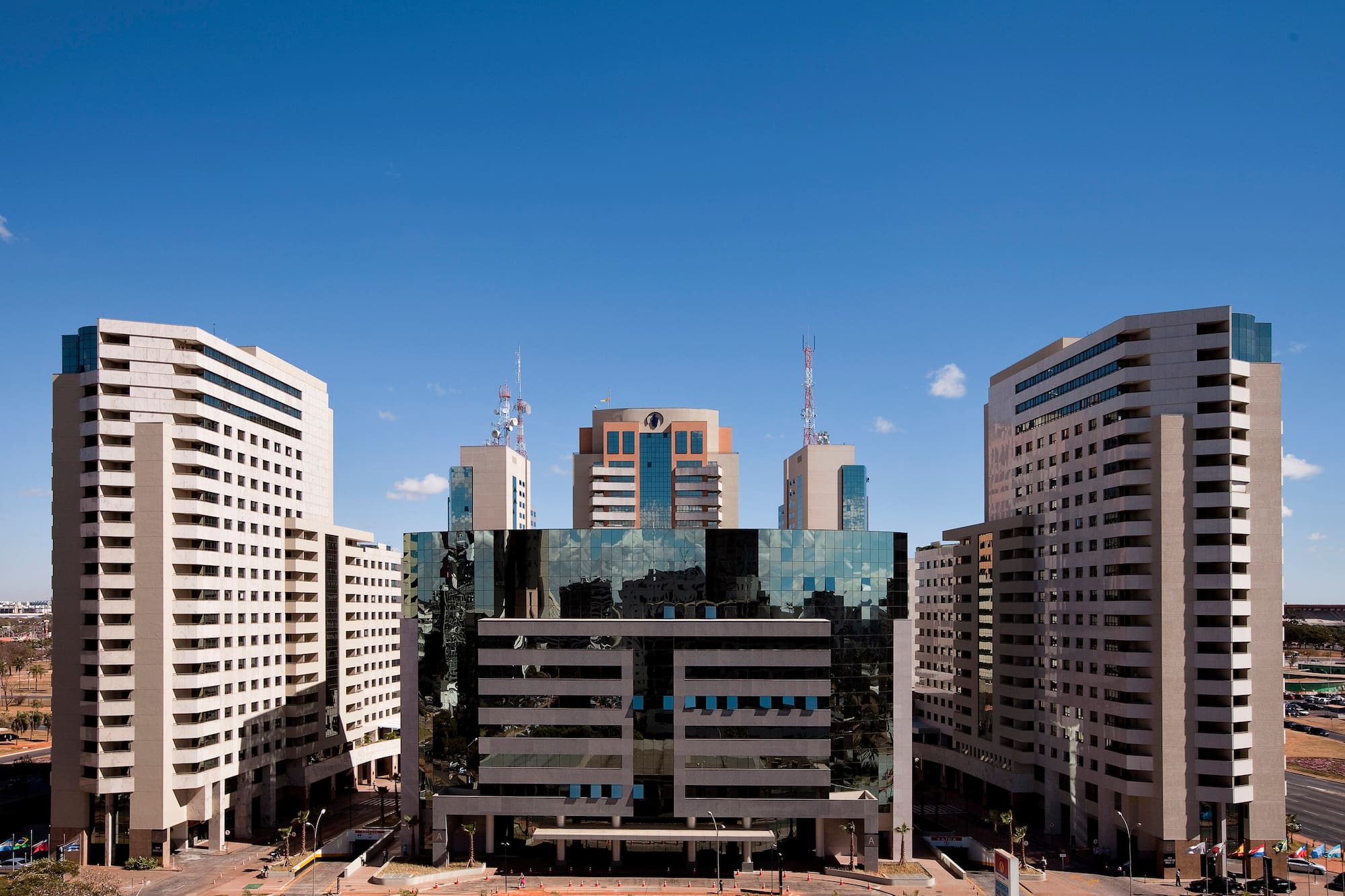 a group of buildings in a city