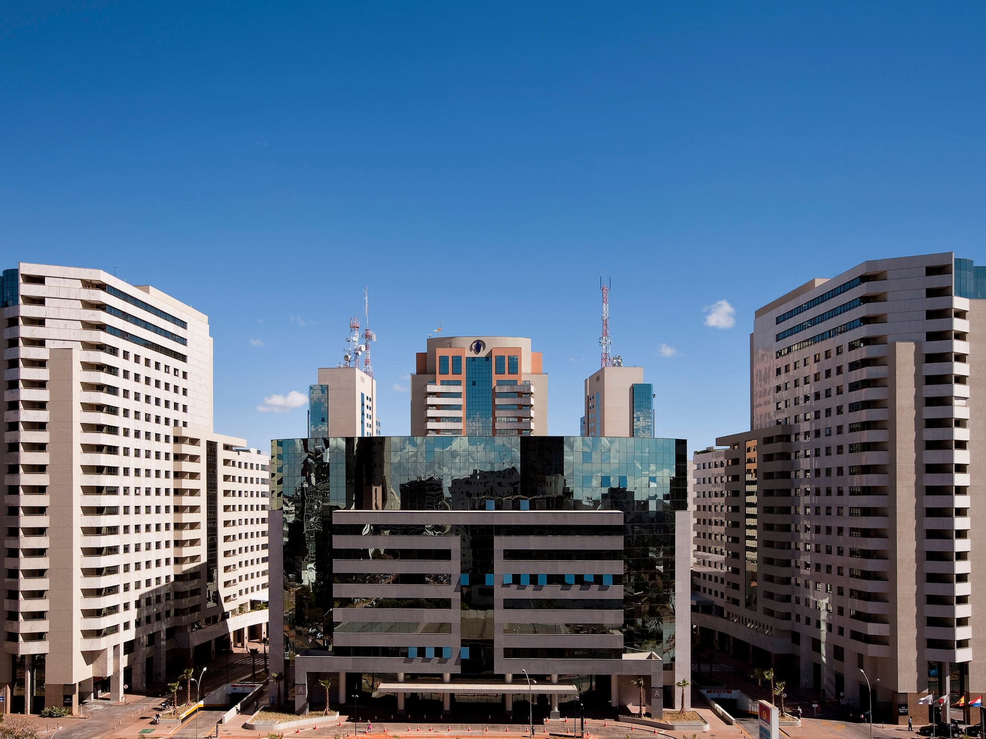 a group of buildings in a city