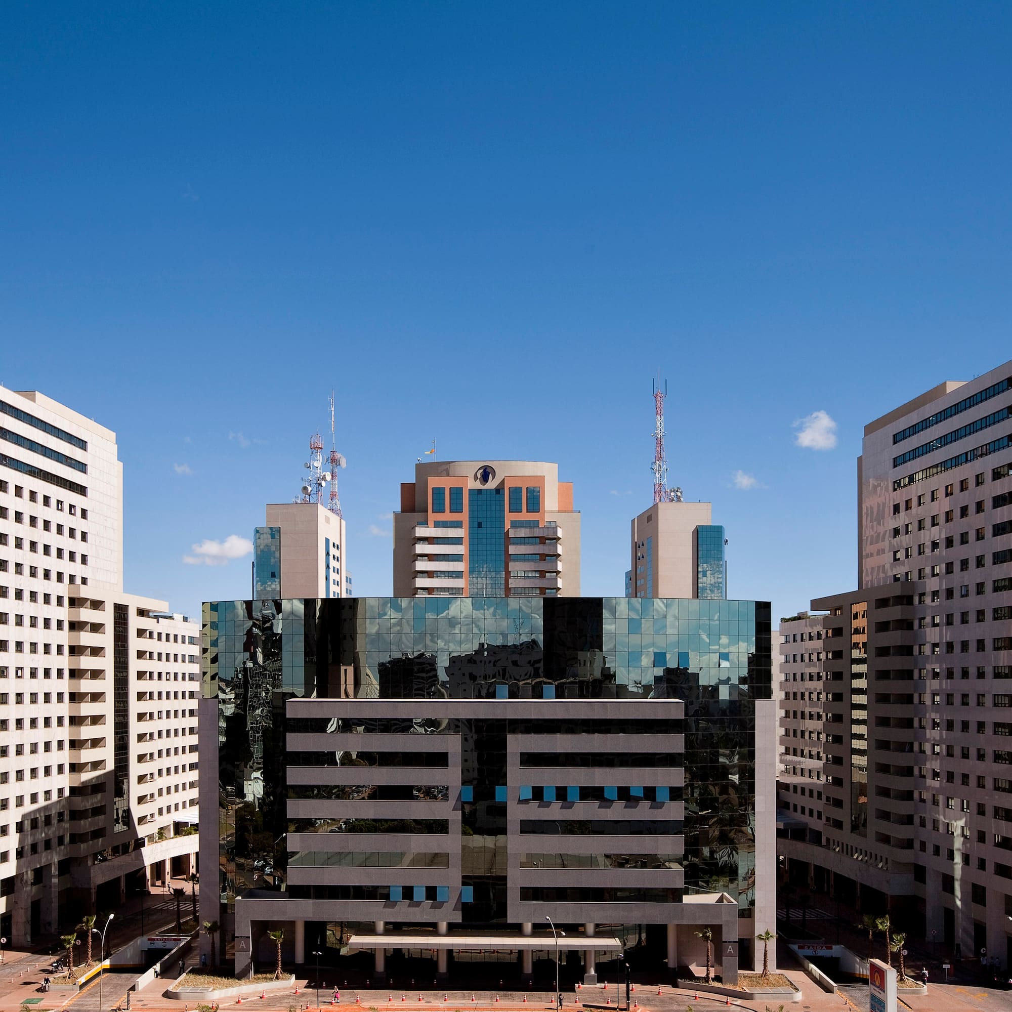 a group of buildings in a city