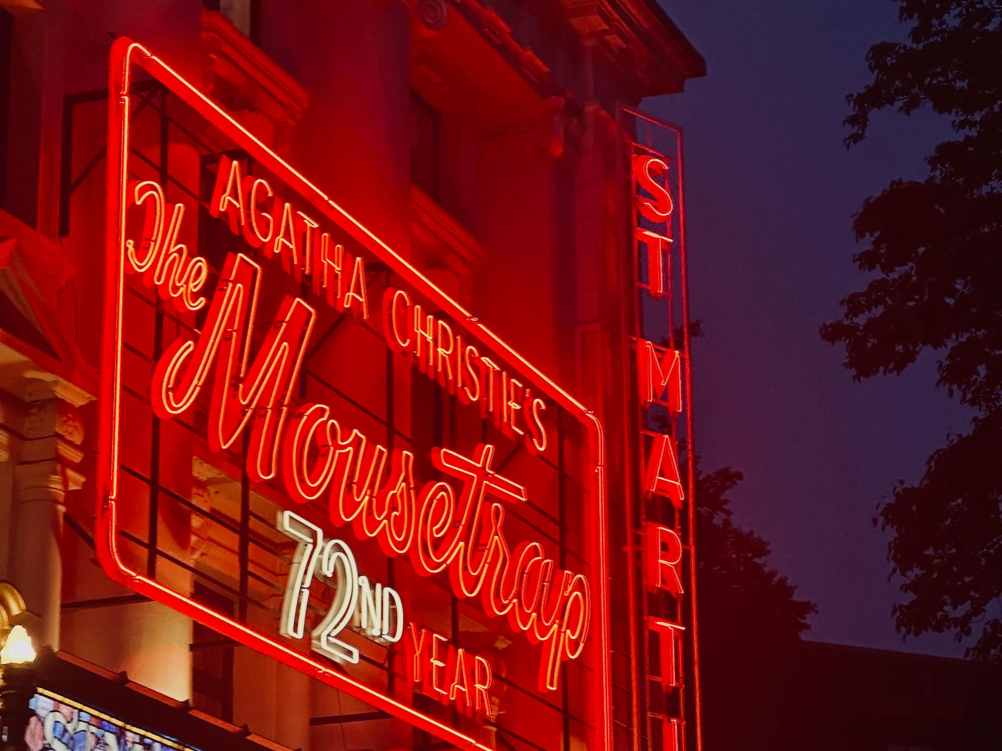 a building with a sign