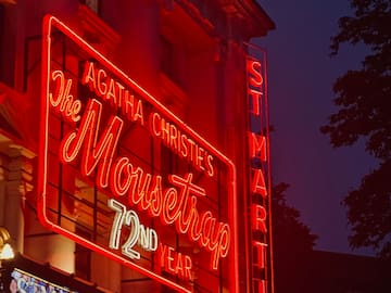 a building with a sign
