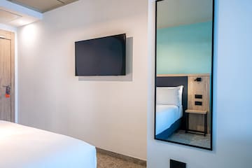 a mirror on the wall