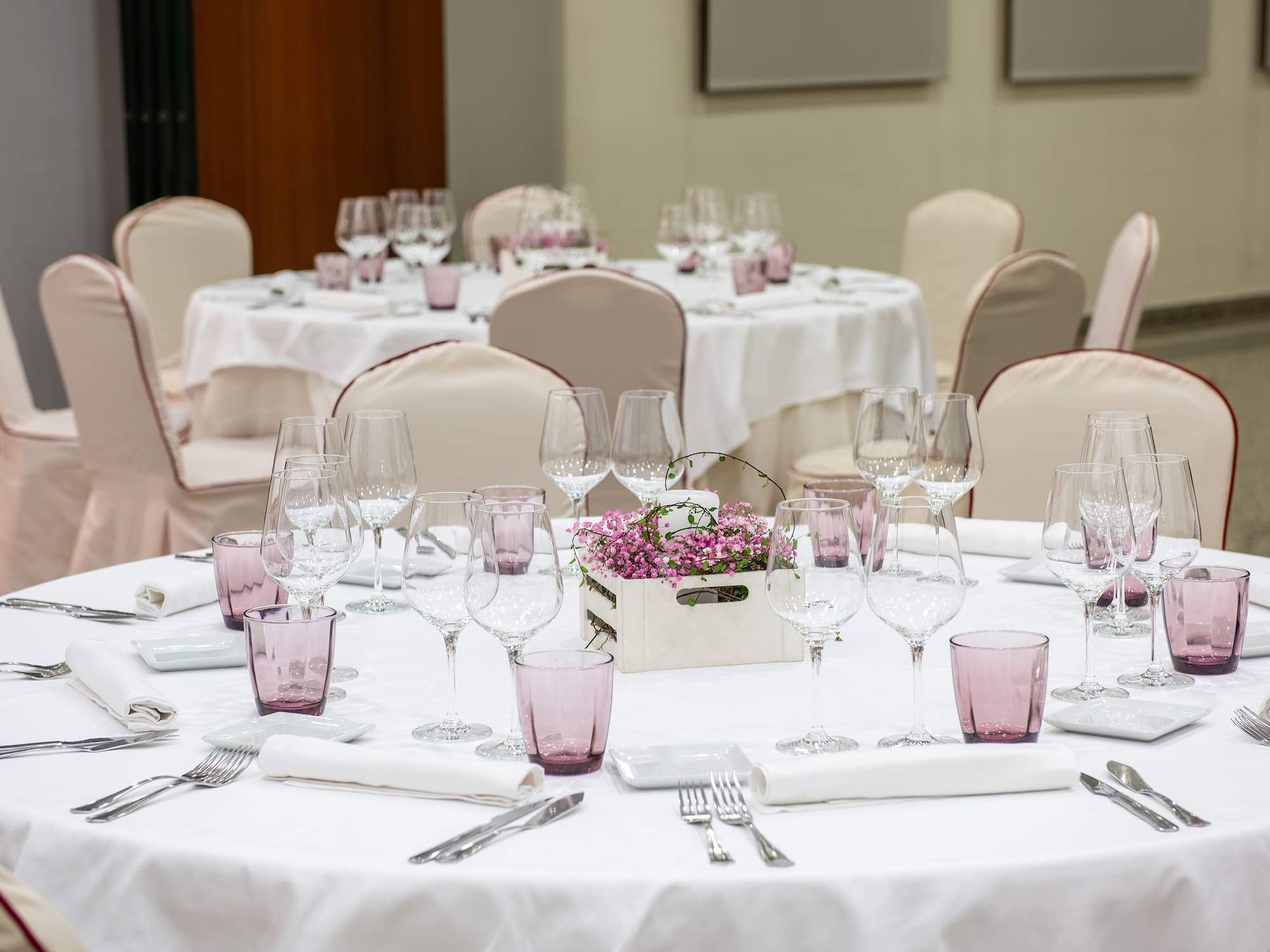 a table set for a party