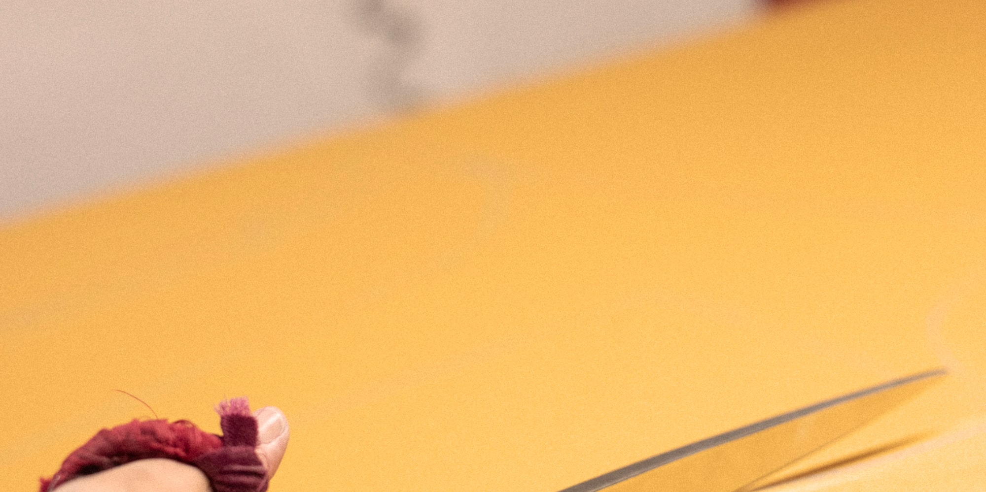 a person holding a pair of scissors