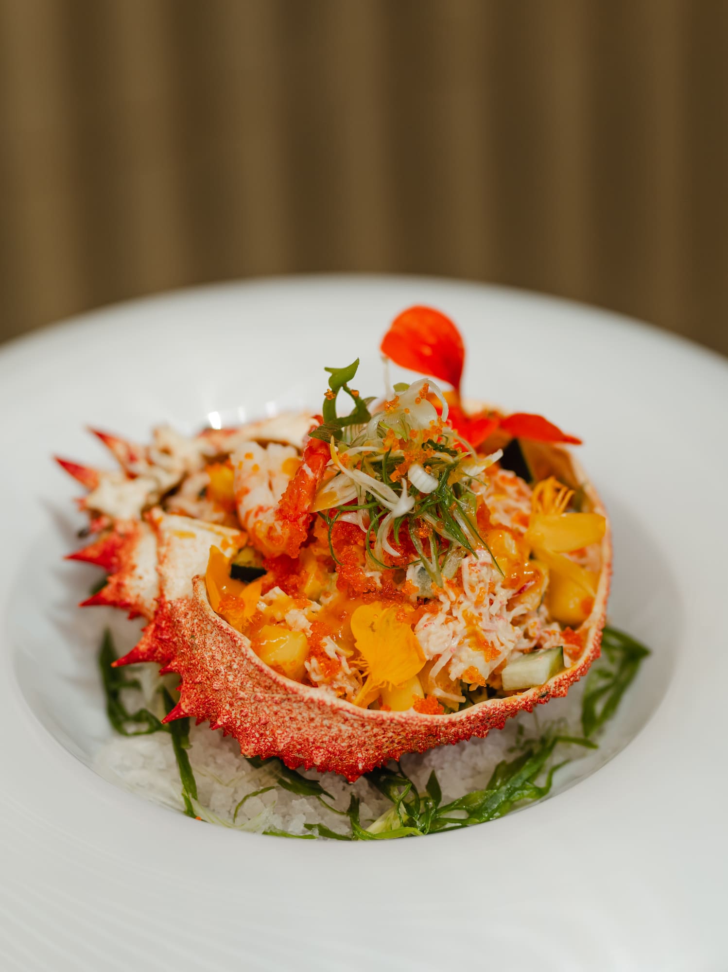 a plate of food on a table