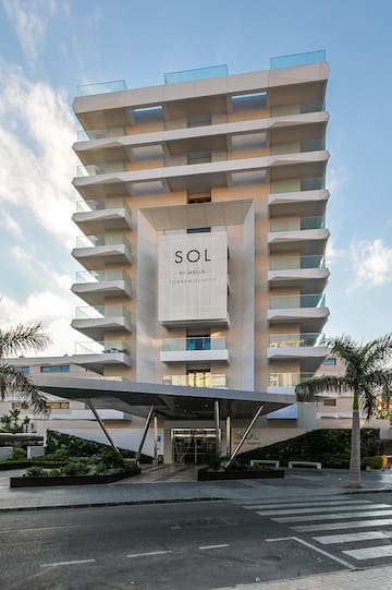 a building with a sign on the front