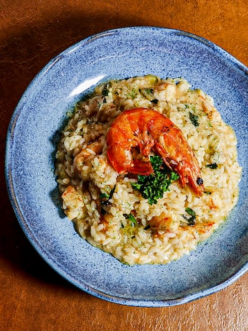 a plate of food on a table