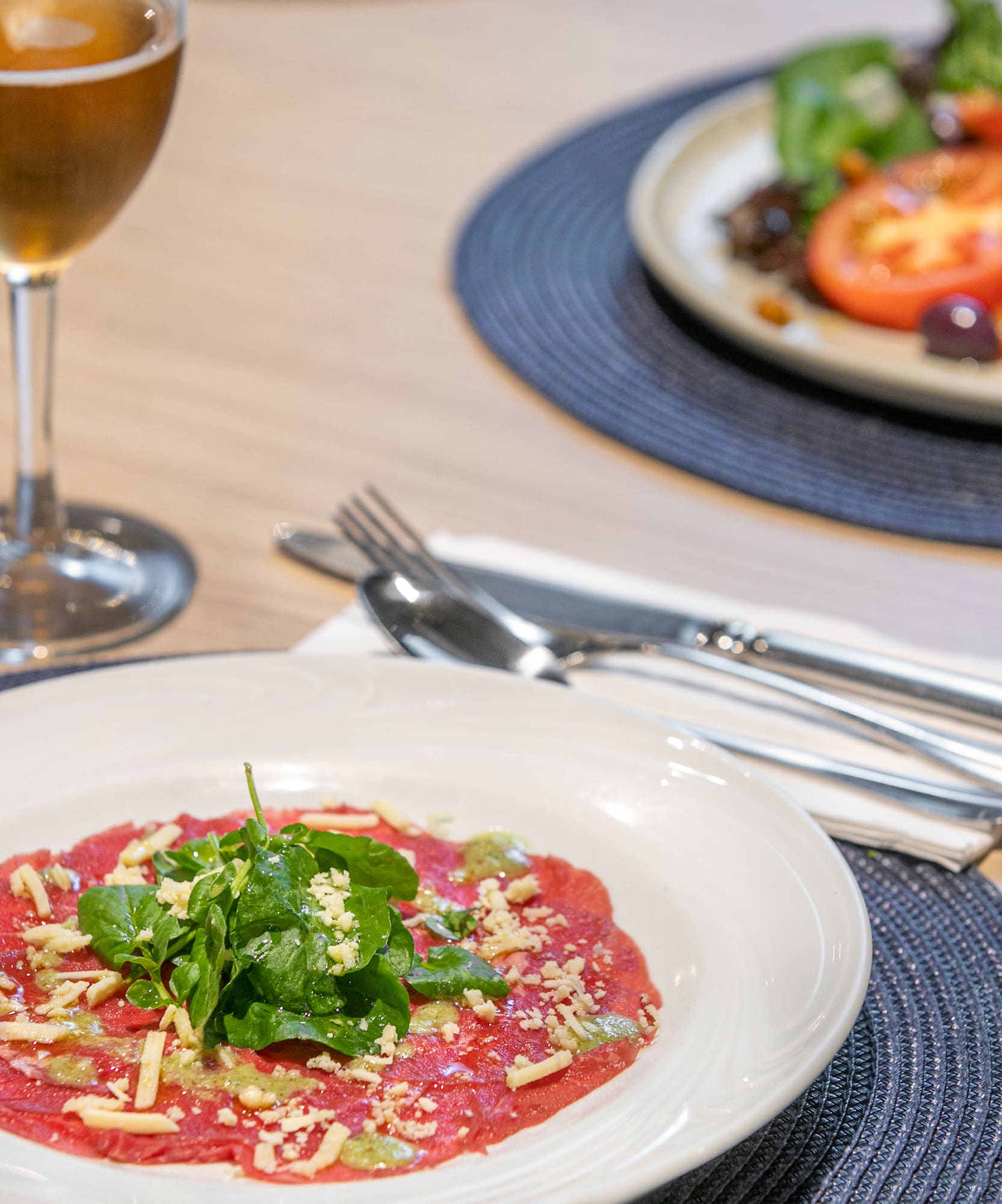 a plate of food on a table
