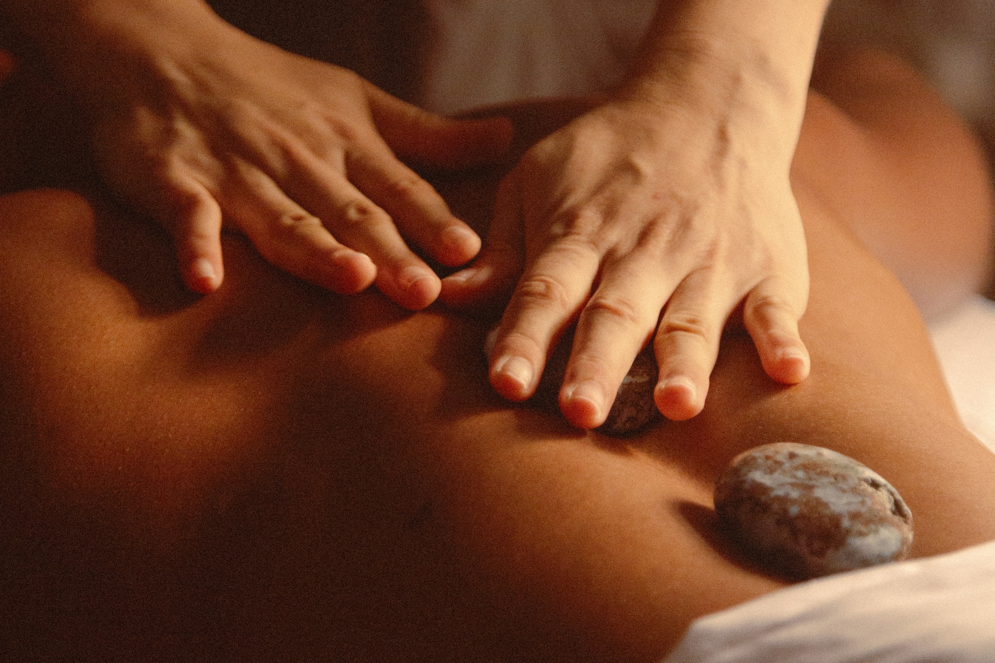 a person receiving a massage