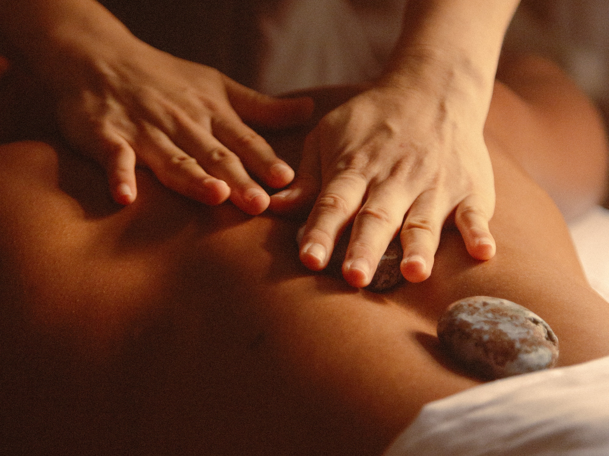 a person receiving a massage