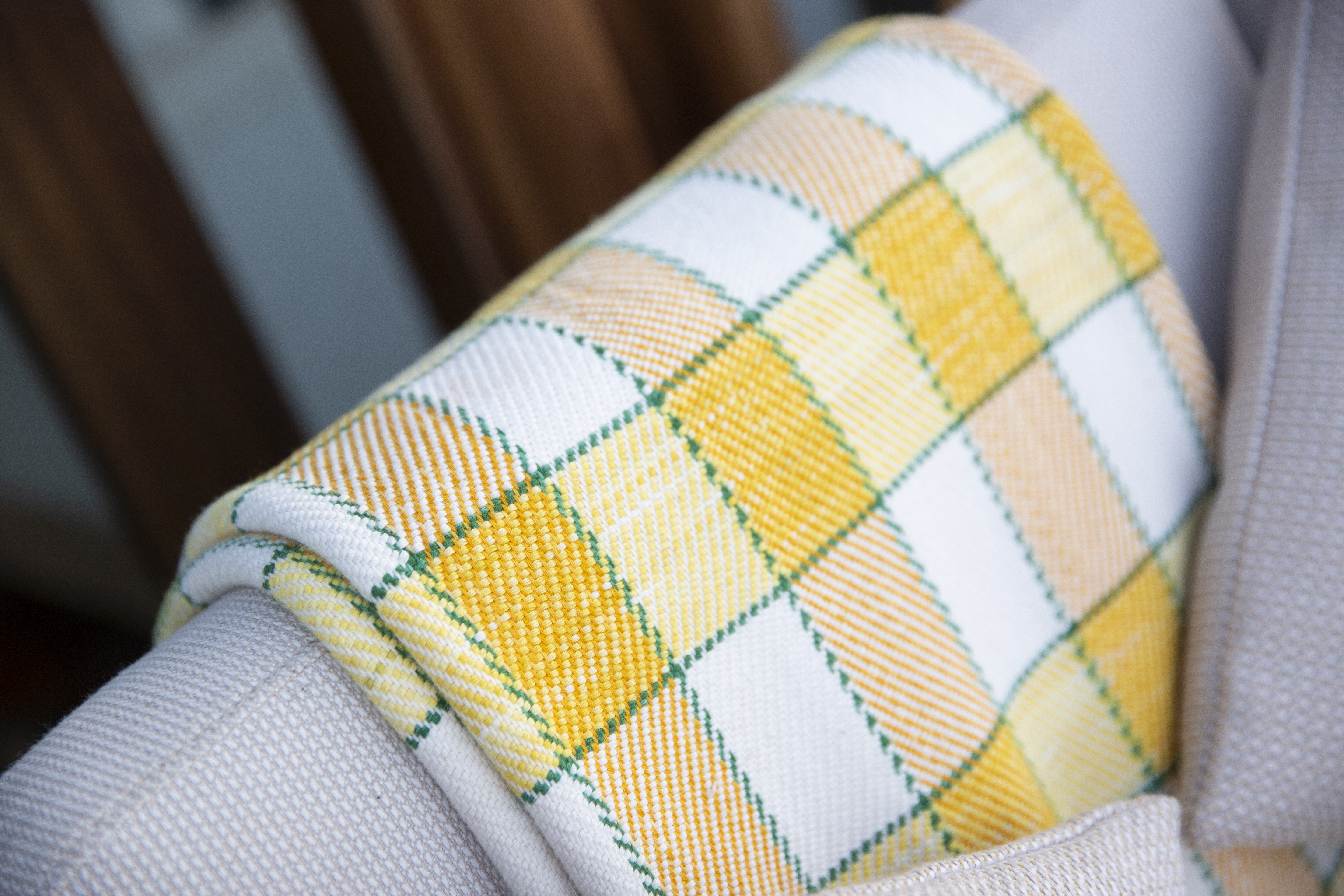 a close up of a towel