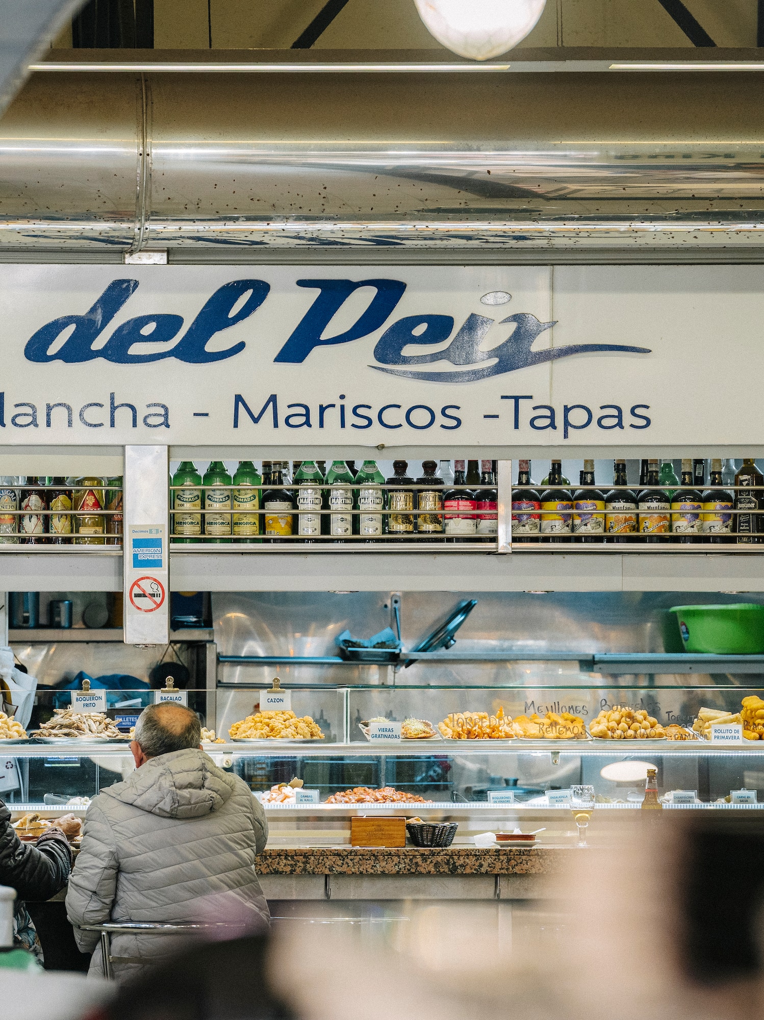 people at a food store