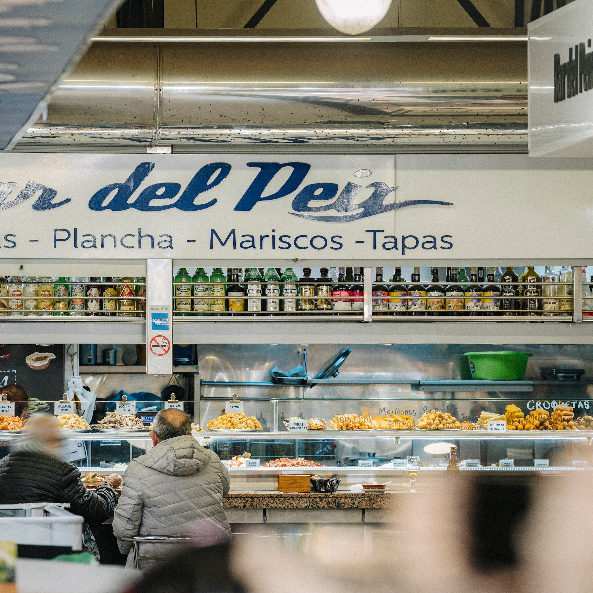 people at a food store