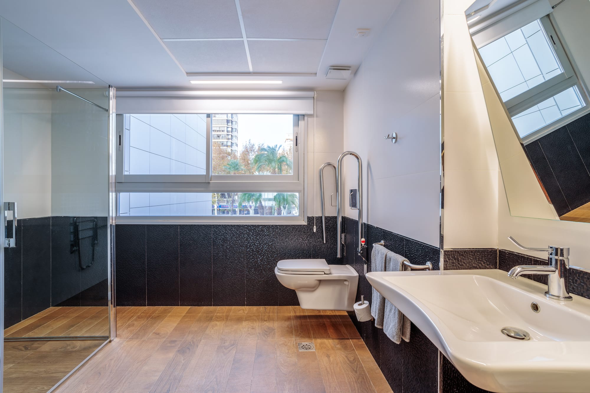 a bathroom with a sink and toilet