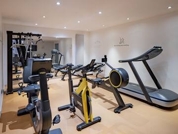 a room with exercise equipment
