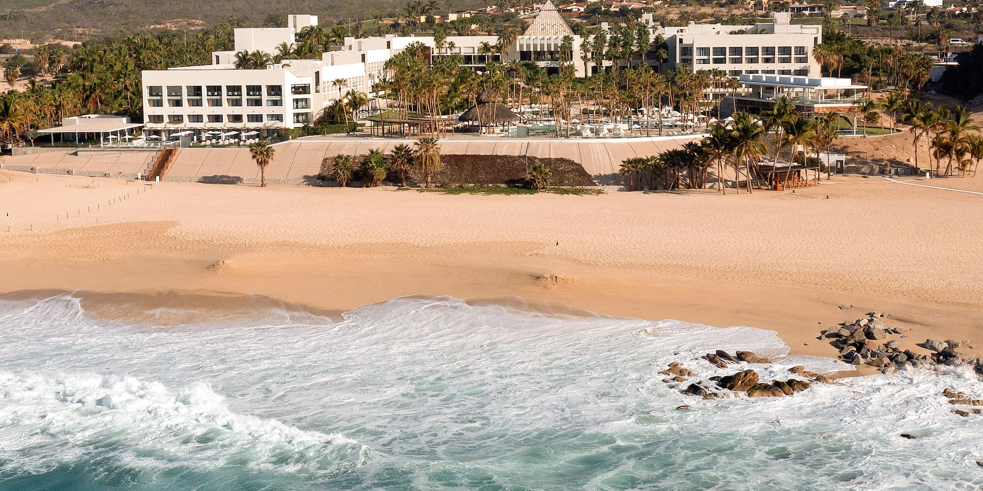 Tropical resort with sandy beach and turquoise ocean waves. - Paradisus Los Cabos - Adults Only, Los Cabos