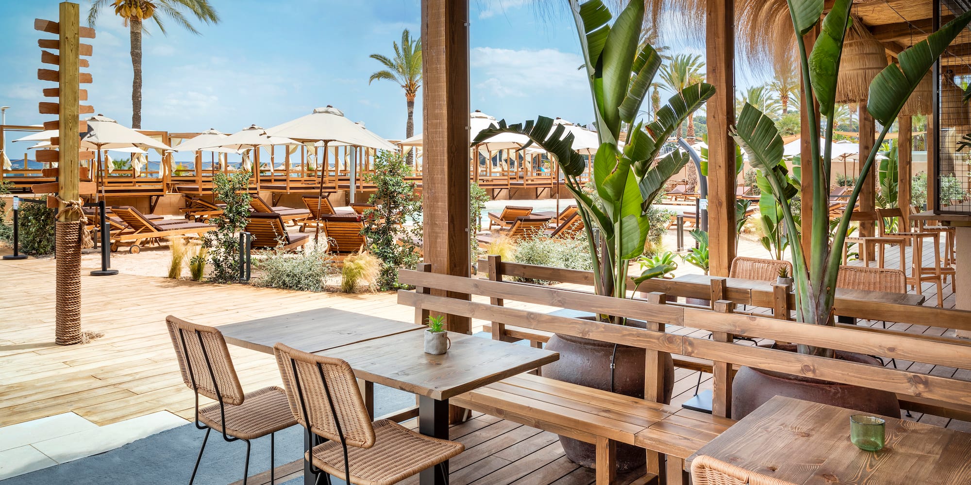 a table and chairs on a patio