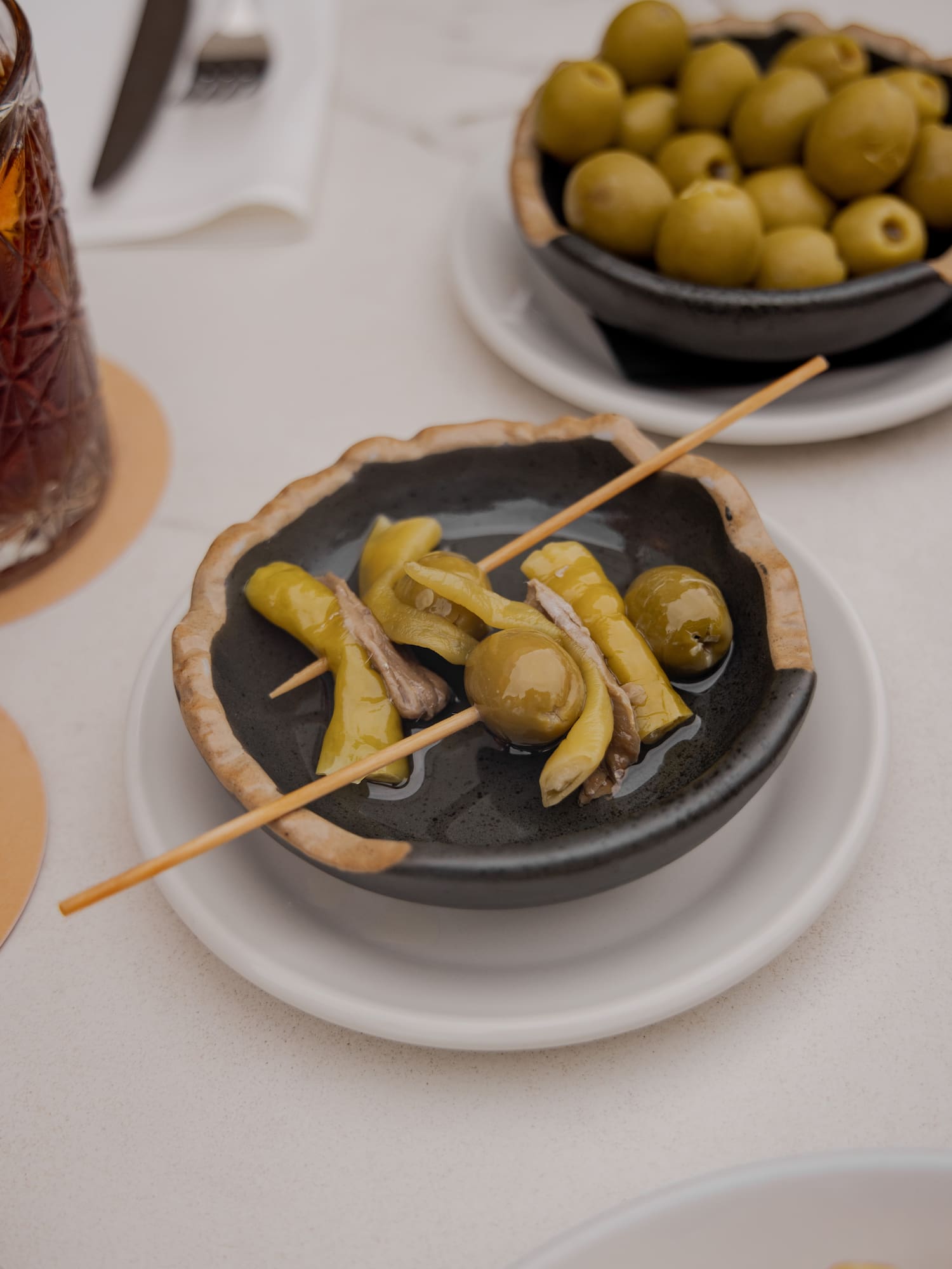 a bowl of food on a plate