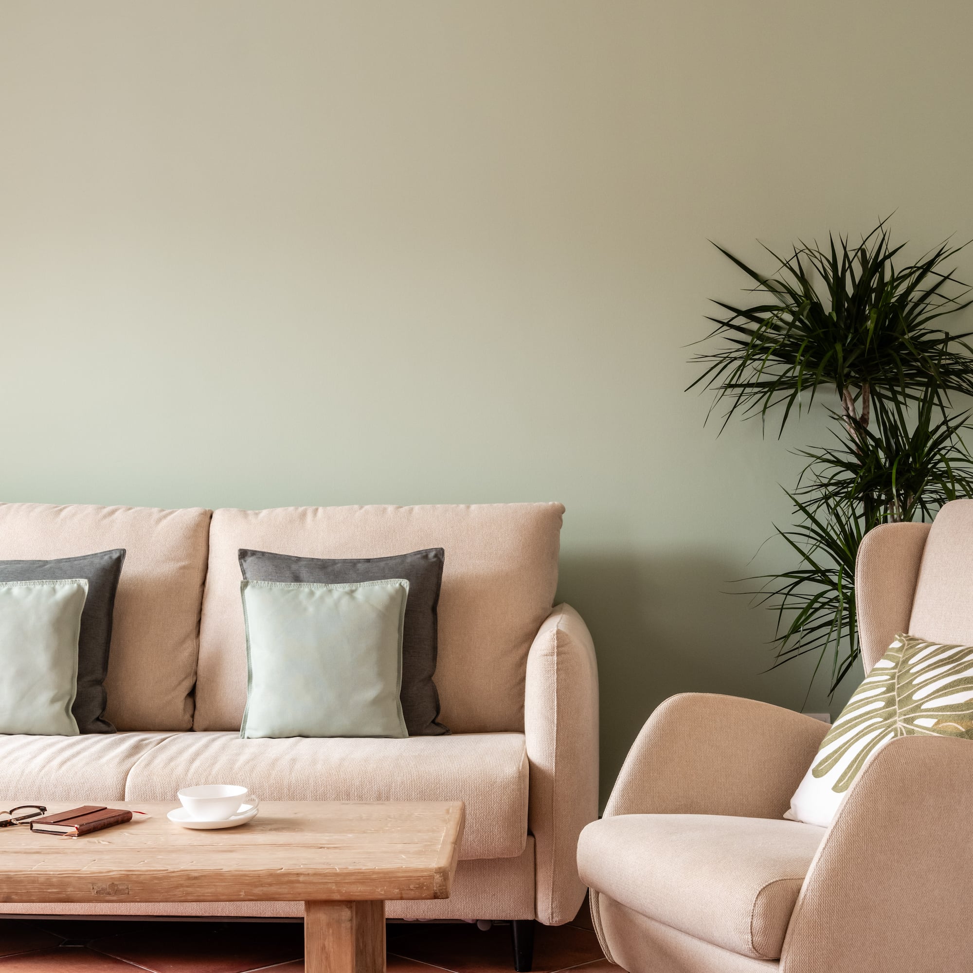 a couch and chair in a room