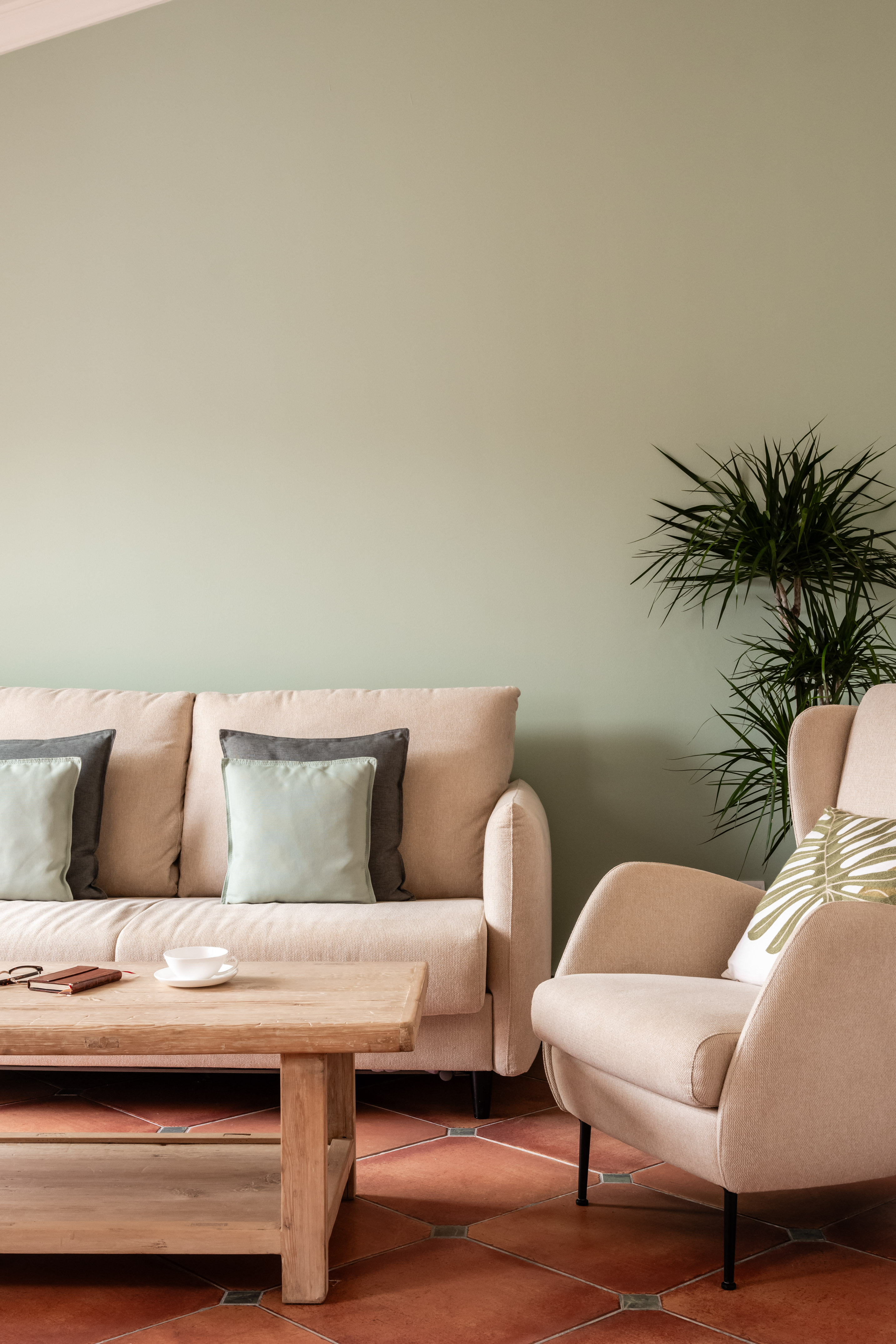 a couch and chair in a room