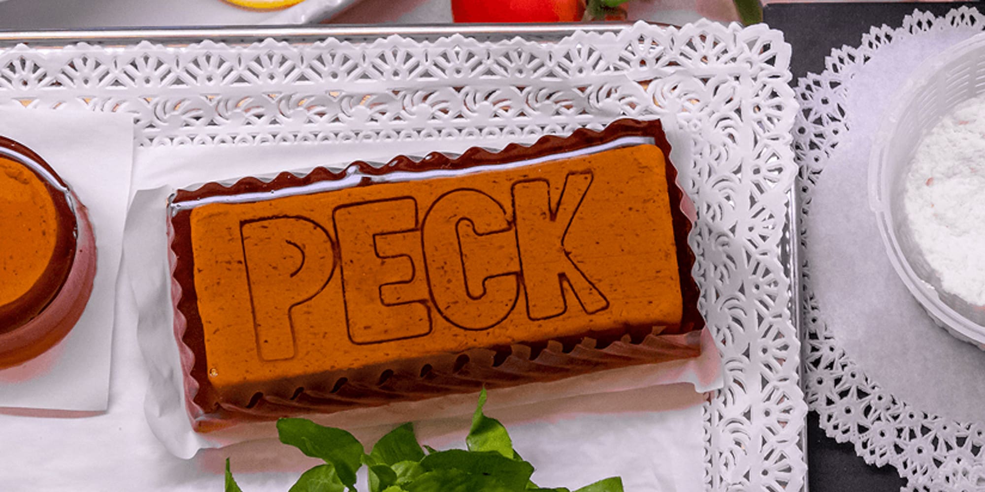 a cake on a tray