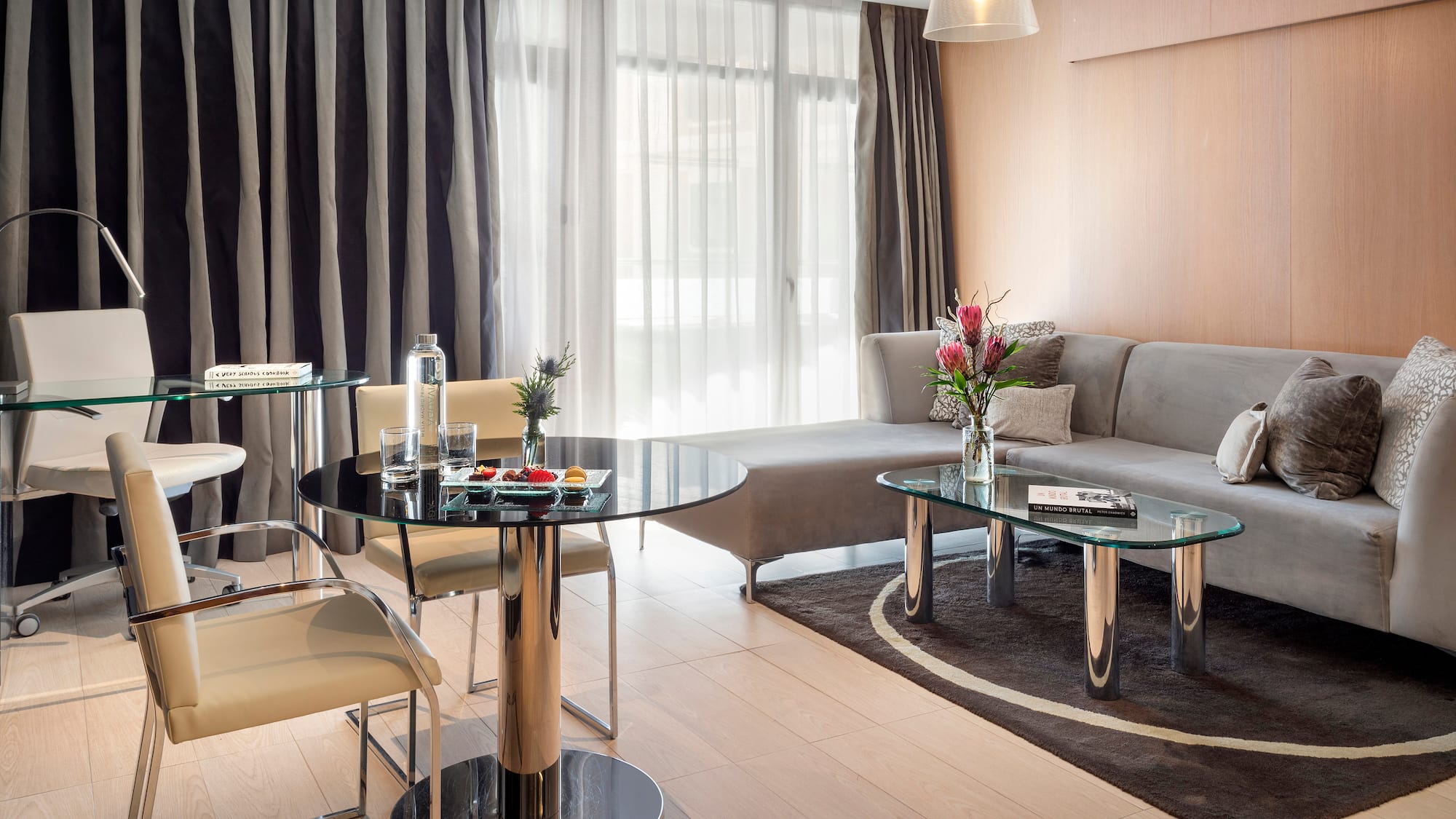 a living room with a couch and a couch