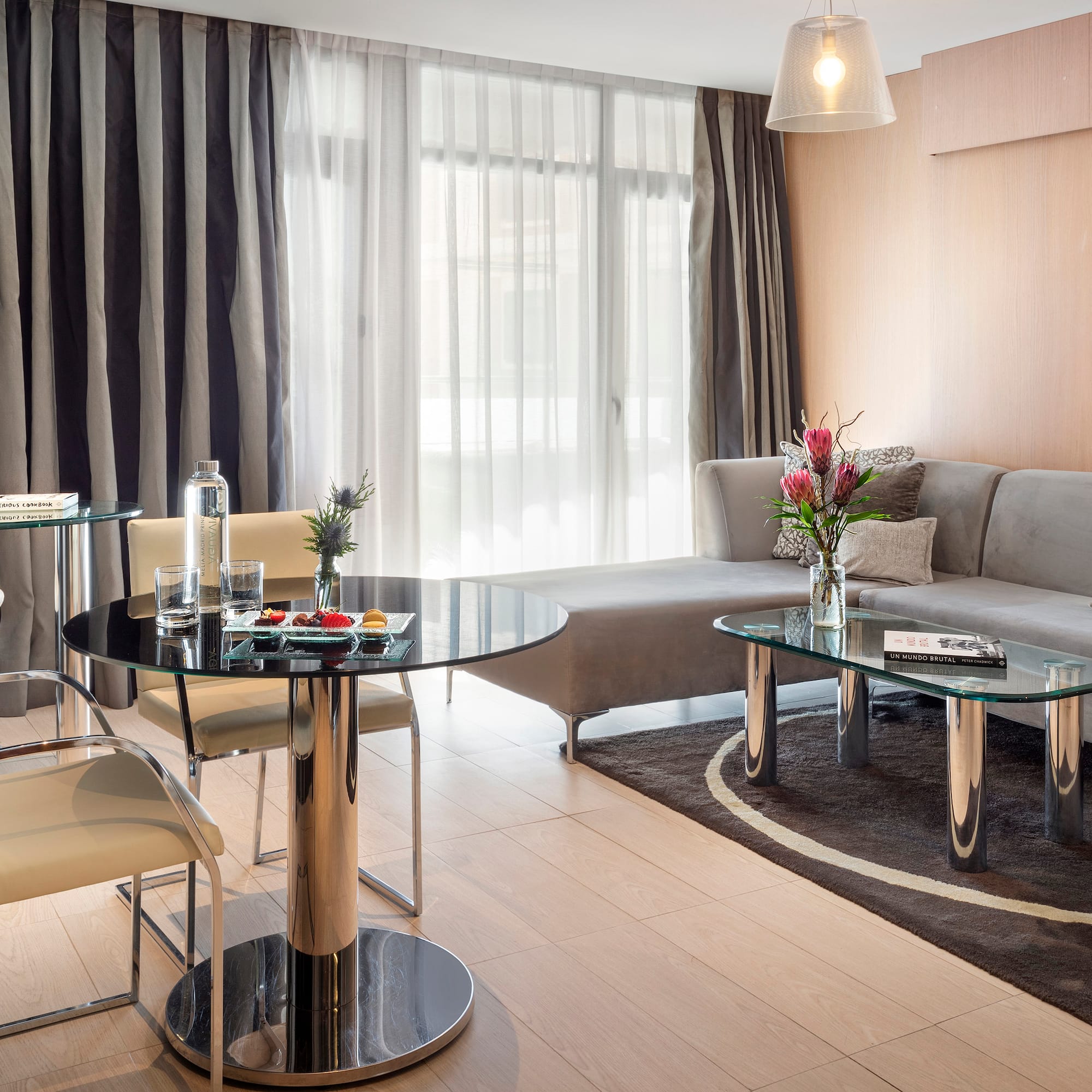 a living room with a couch and a couch