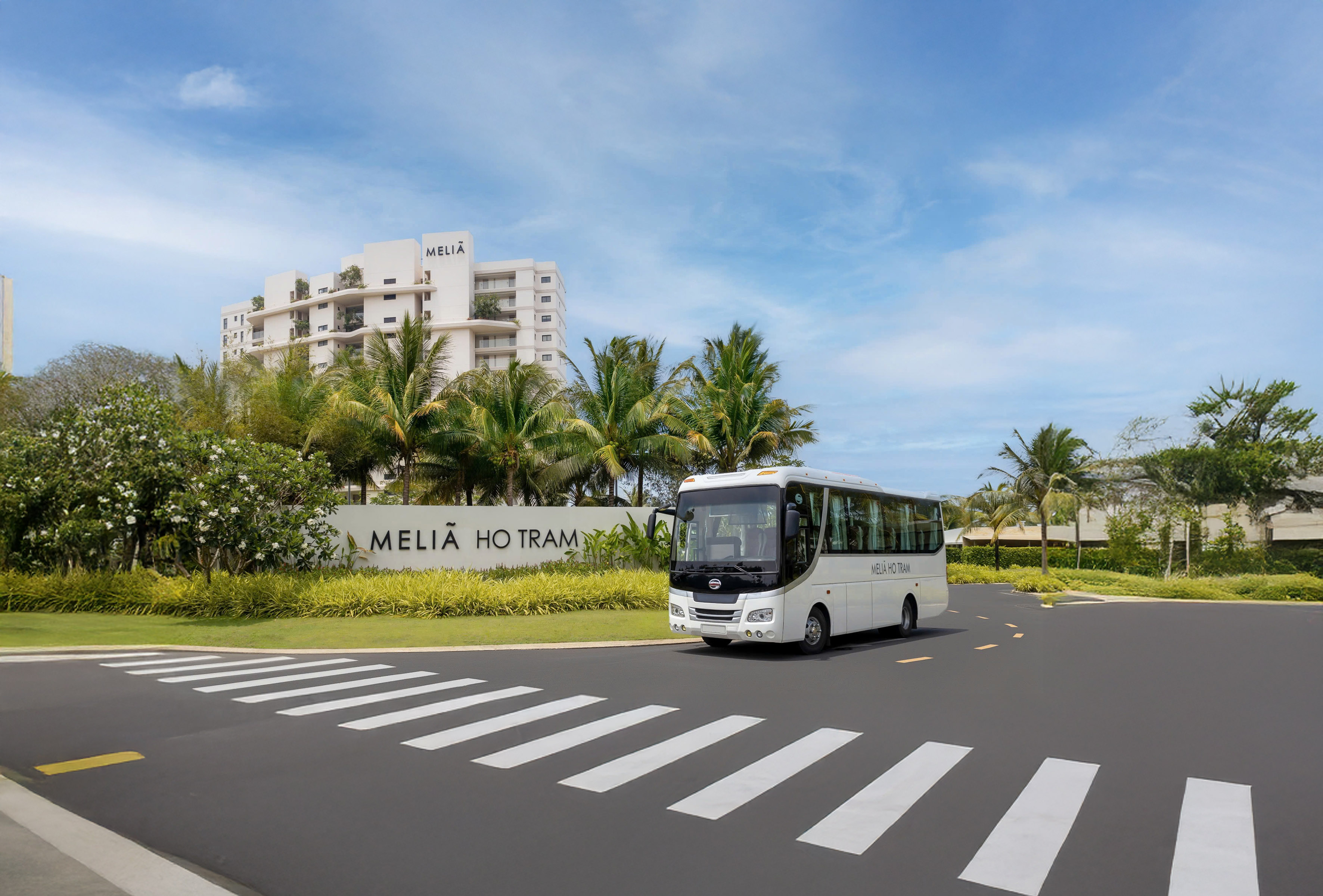 a bus driving on a street