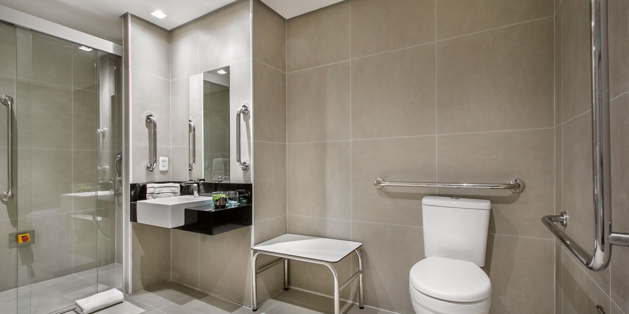 a bathroom with a sink and toilet