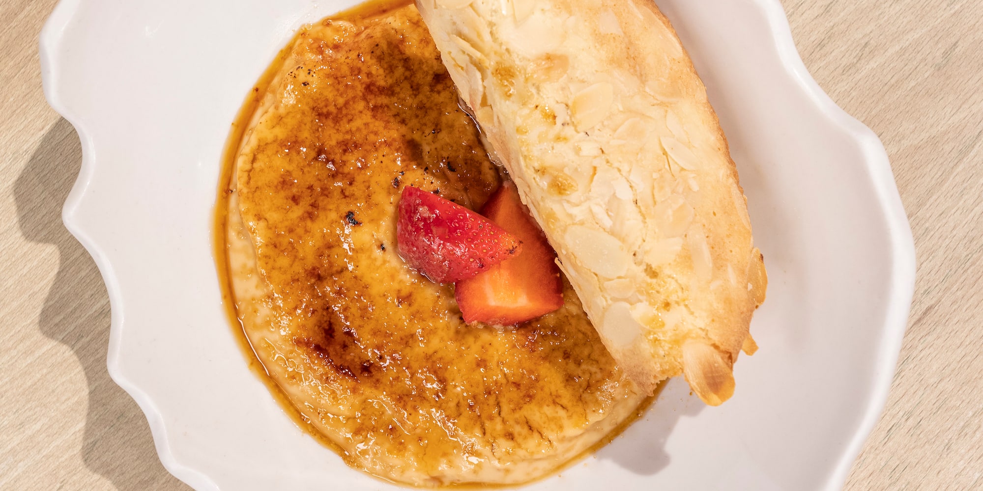 a plate of food on a table