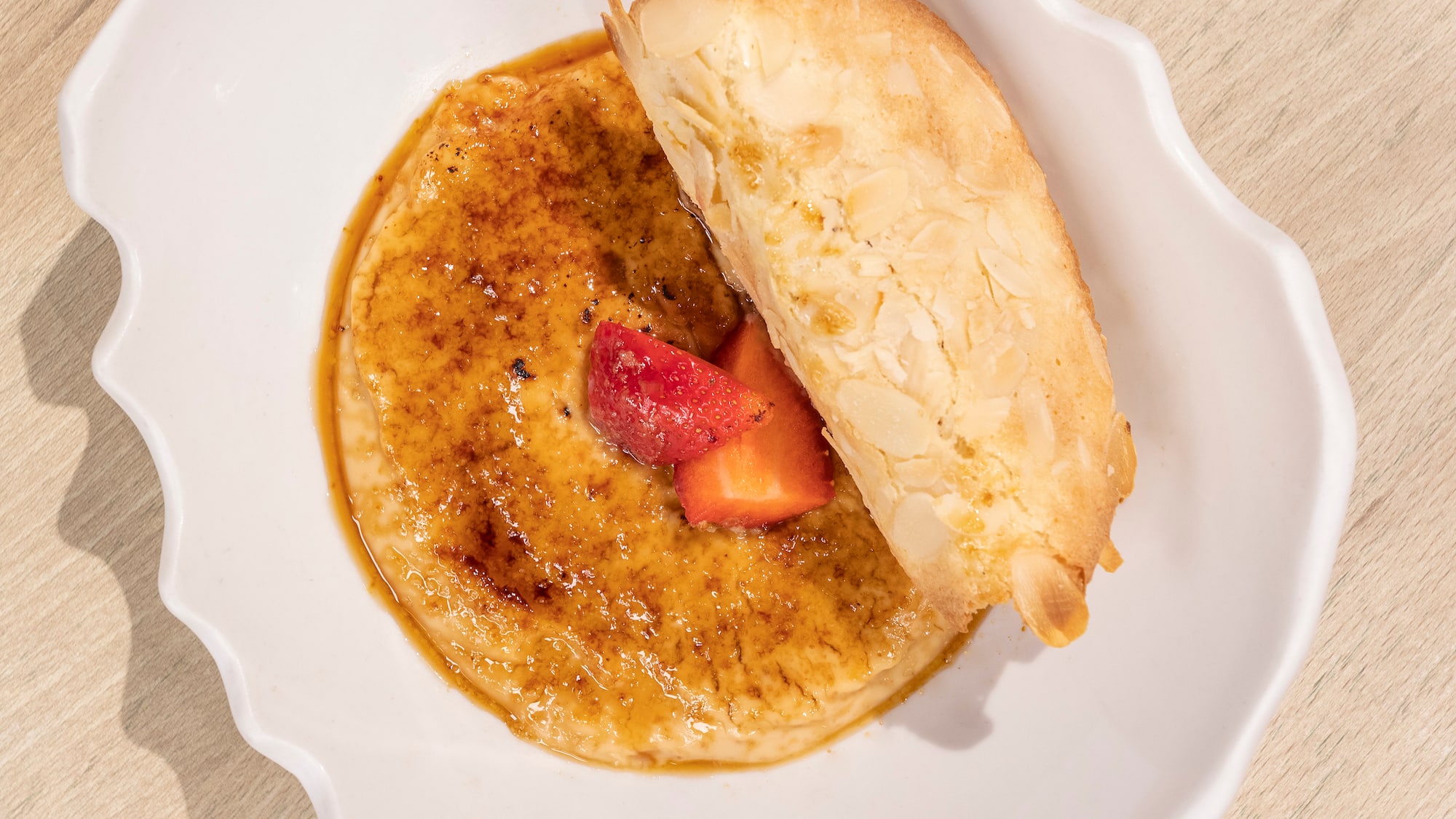 a plate of food on a table