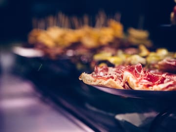 a plate of food on a table