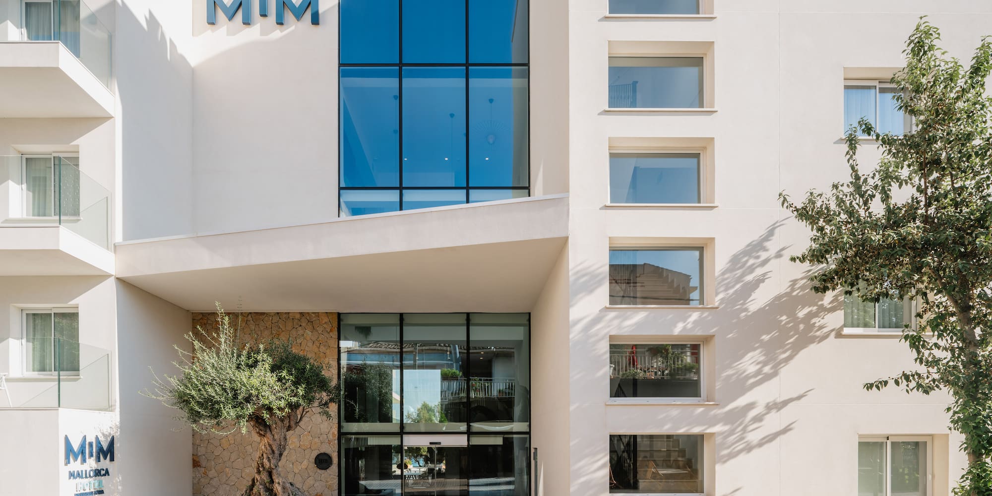 a building with glass windows