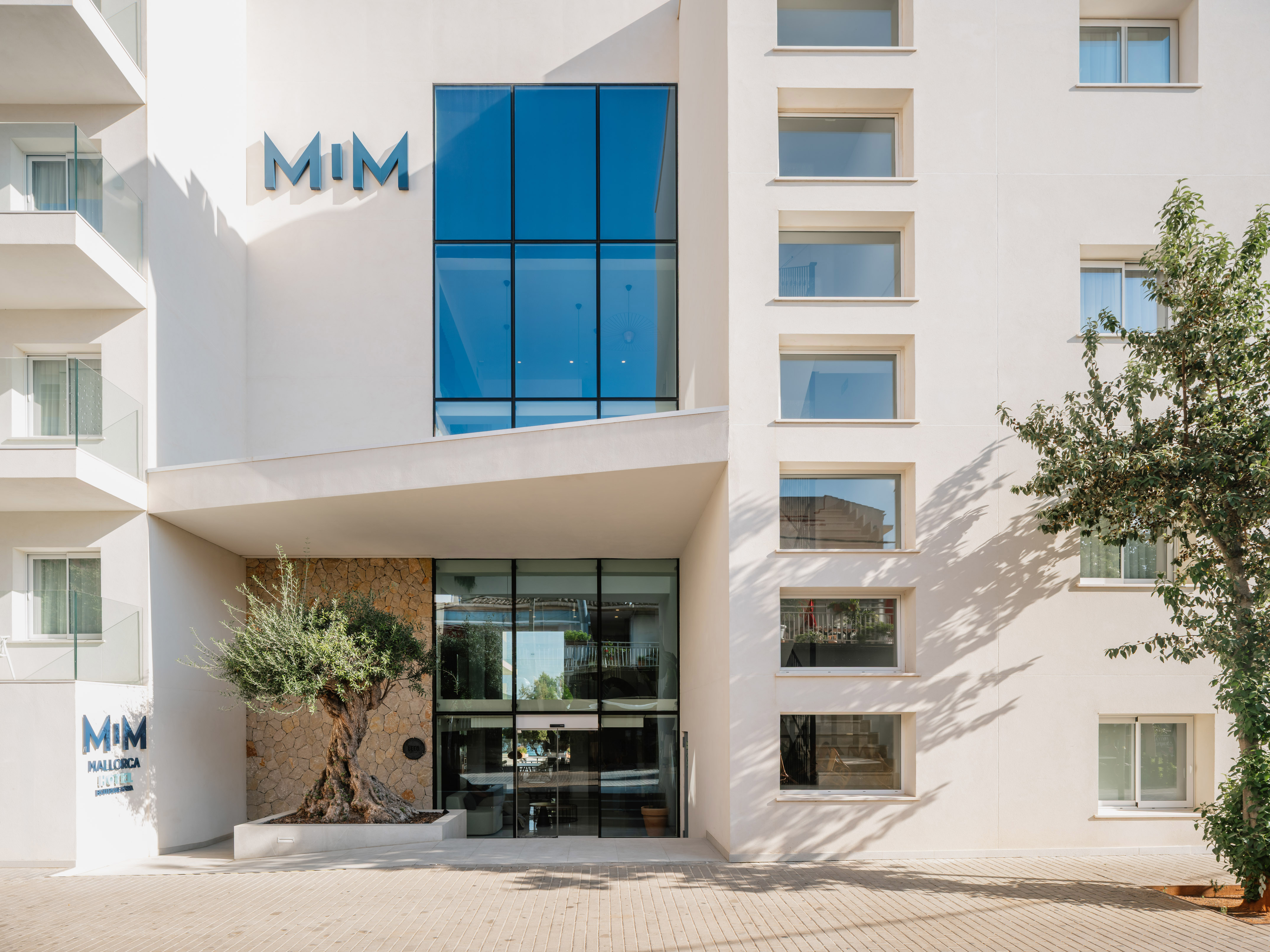 a building with glass windows