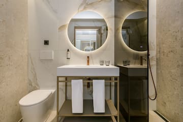 a bathroom with a sink and a toilet