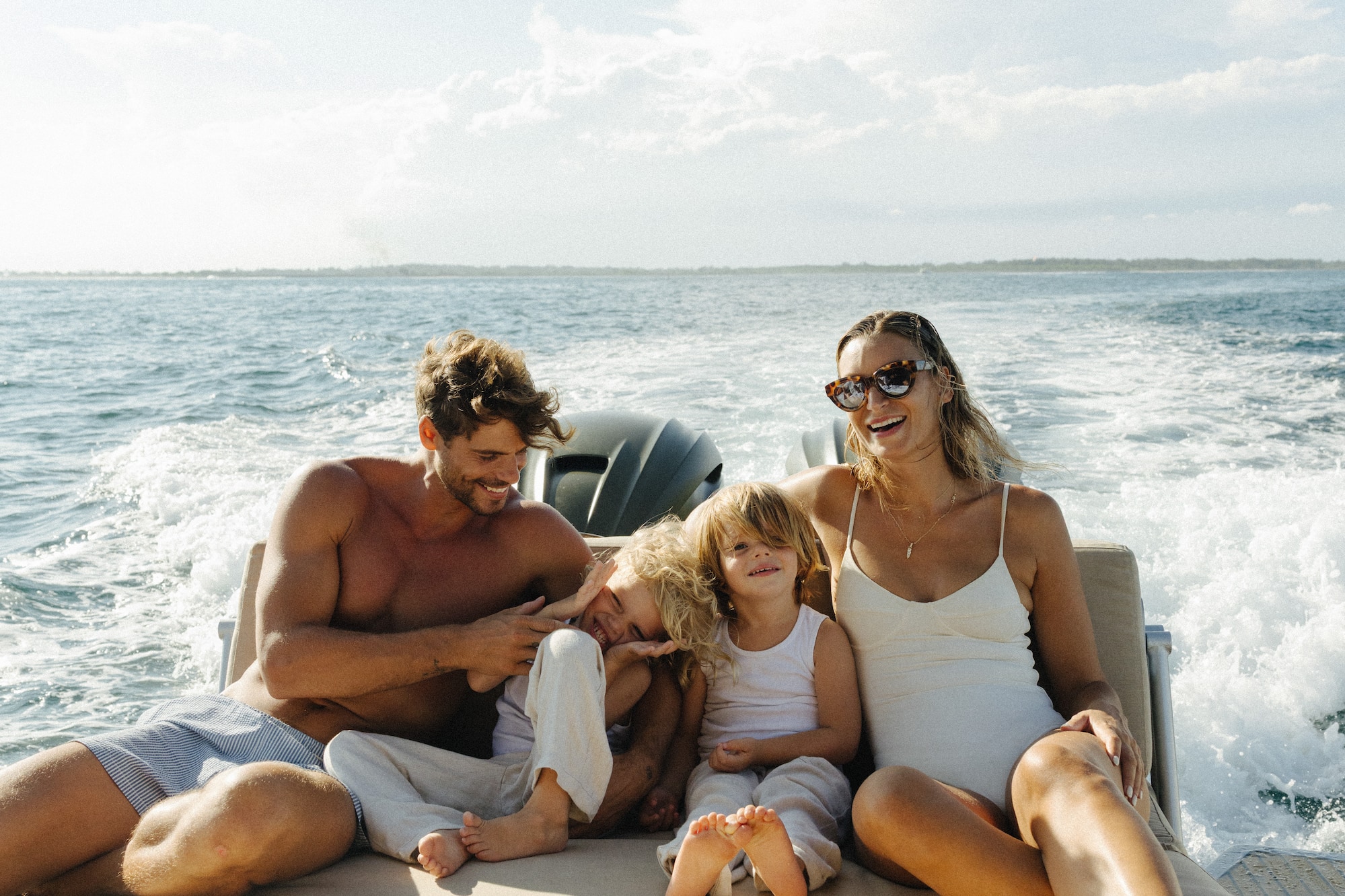 a group of people on a boat