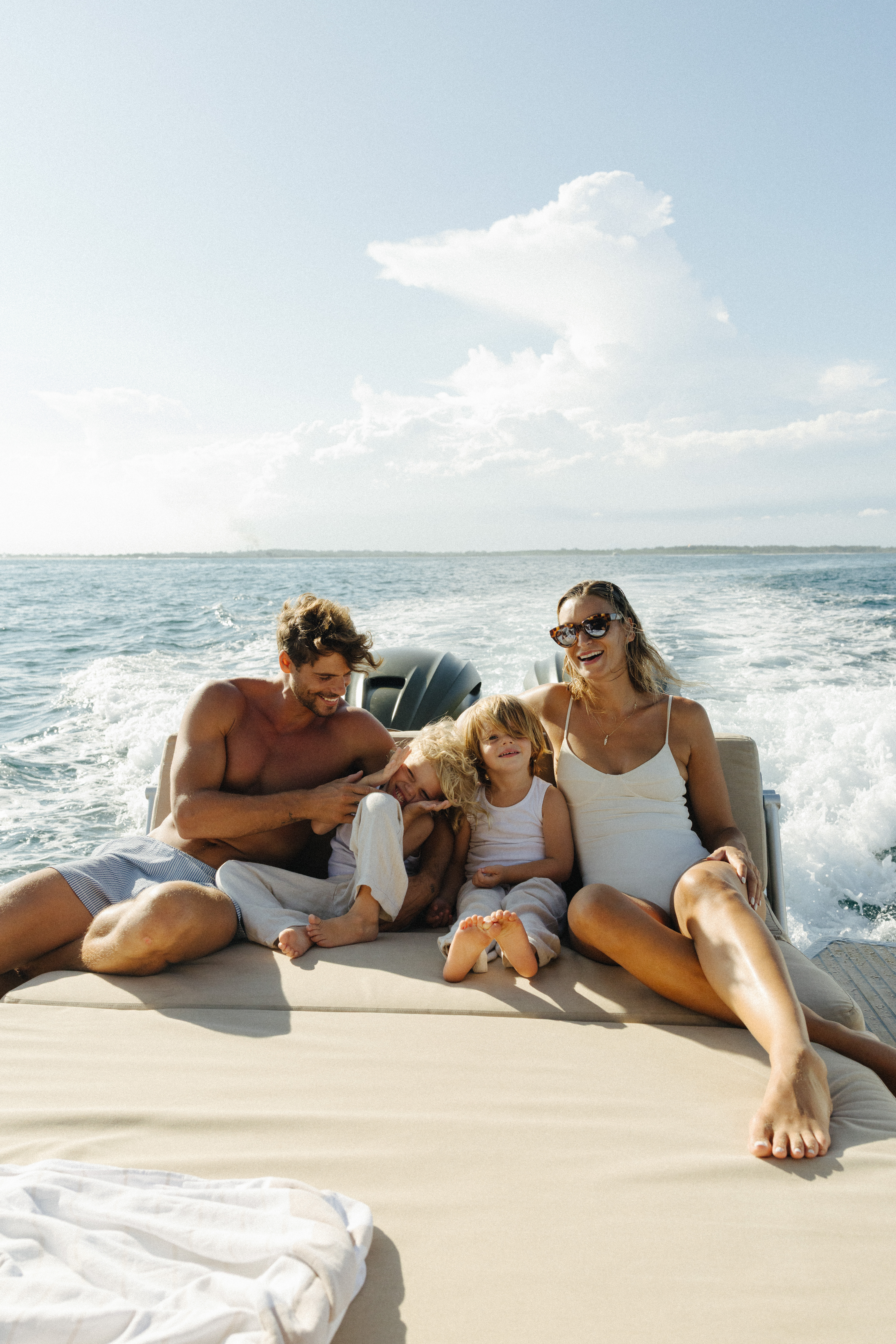 a group of people on a boat