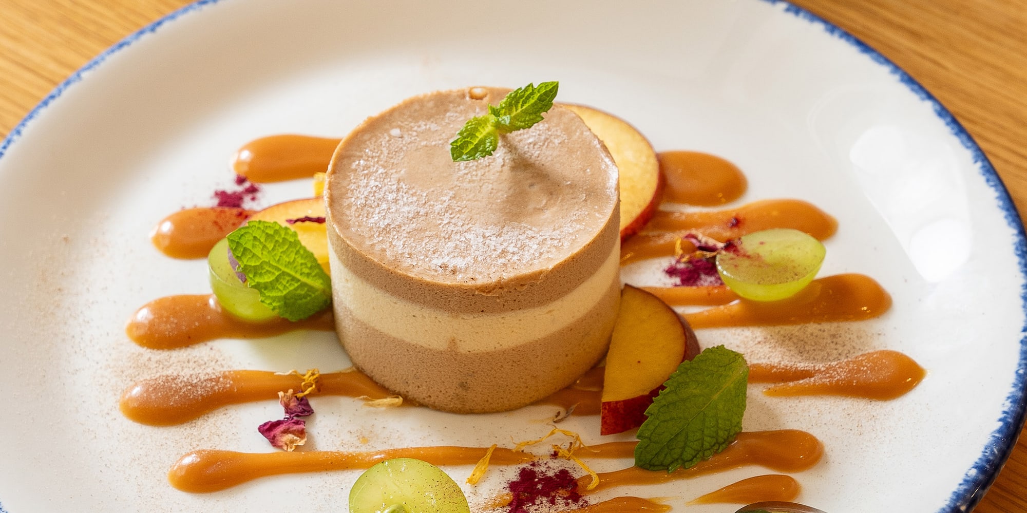 a plate of food on a table